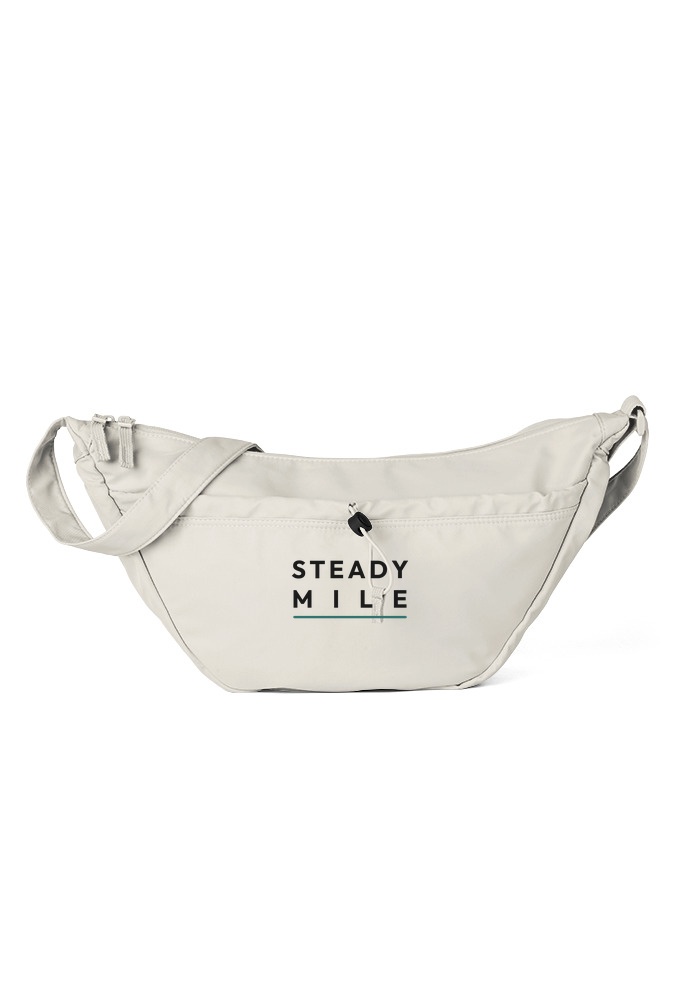 Steady Mile sling bag in natural stone