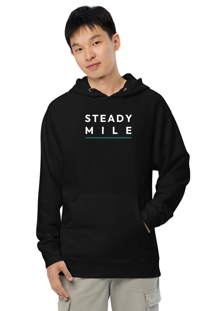 Steady Mile hoodie in black