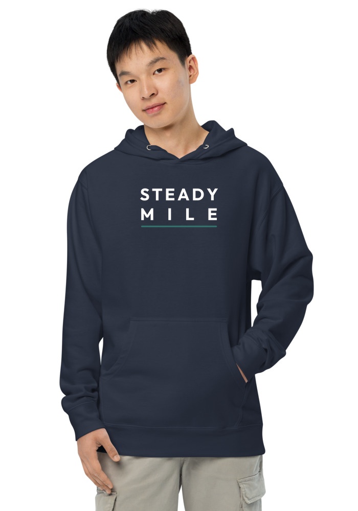 Steady Mile hoodie in navy